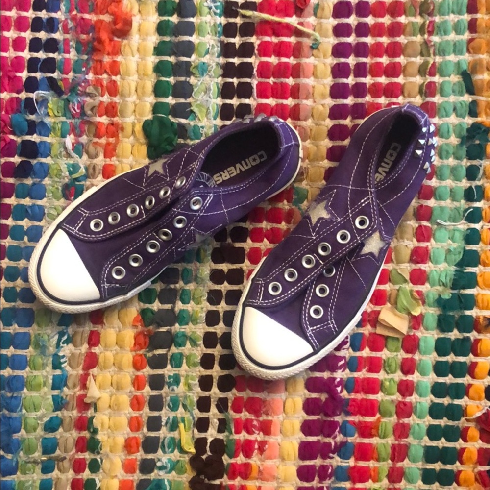 Converse One Star purple sneakers